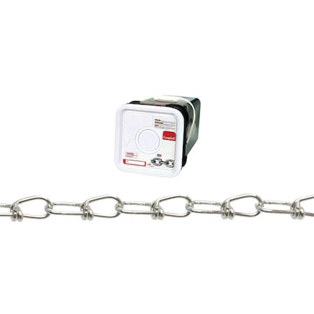 Campbell Chain & Fittings No.2-0 Double Loop Carbon Steel Chain - 0.14 in. Dia. x 275 ft. CA7304